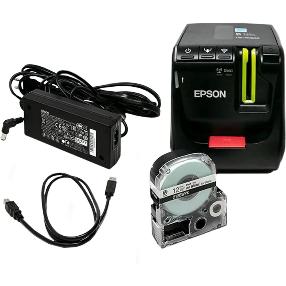 Epson LW-PX800 Industrial Wireless Label Maker - Desktop Label Printer Compatible with Large Variety of Tape Types