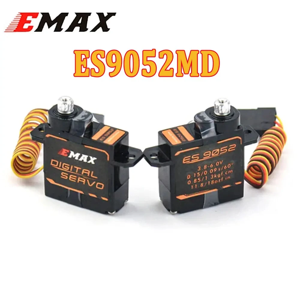 

EMAX ES9052MD Digital Metal Servo 5.5g with Gears For RC FPV Airplane Drone 5.0v 6.0v 7.4v 8.4v