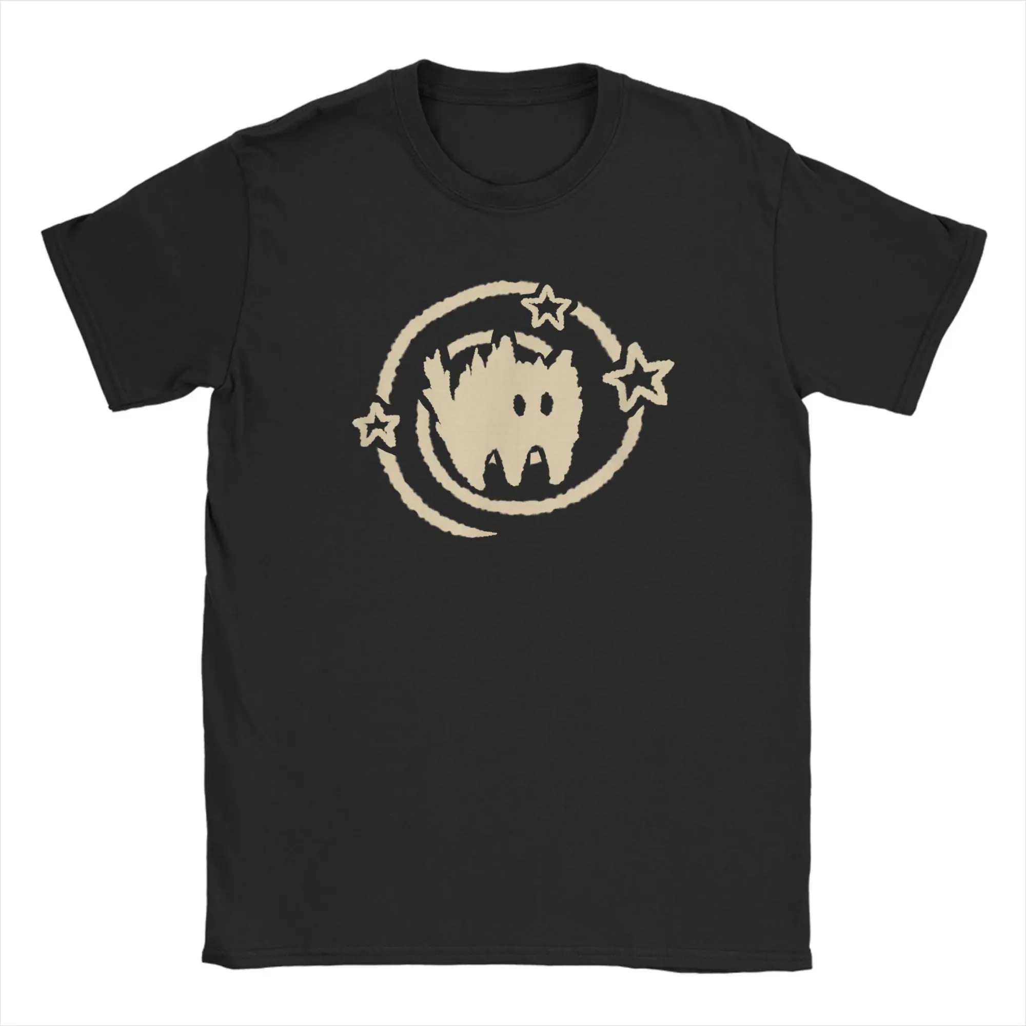 Camiseta estilo años 90 para mujer, estampado de gato de terror Y2K, un pequeño gatito tembloroso bajo un cielo estrellado con una cola, estilo hip hop playero