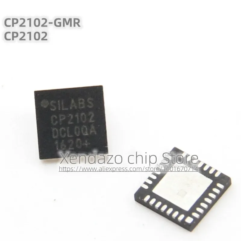 2pcs/lot CP2102-GMR CP2102 QFN-28 package USB to UART bridge controller chip