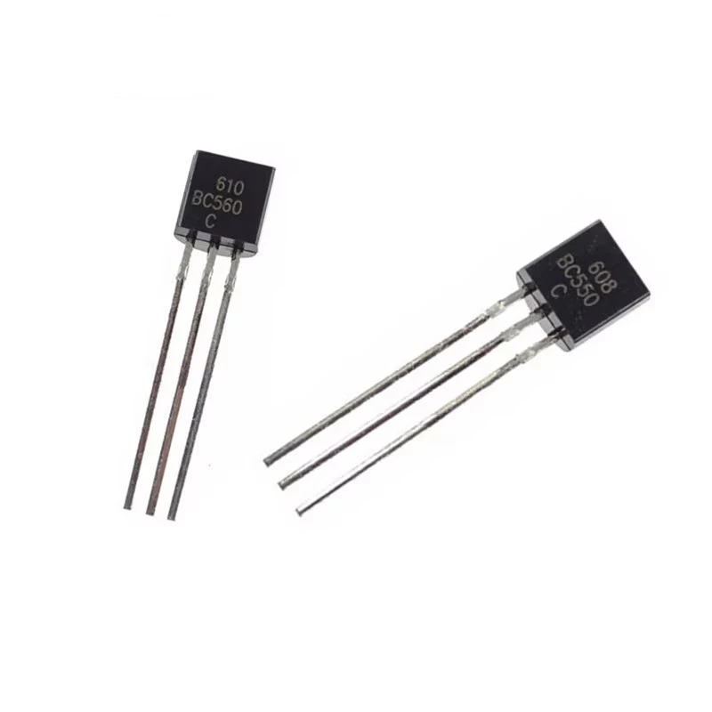 100PCS BC550C + BC560C each 50pcs BC550 BC560 Transistor DIP-3 45V 0.1A TO-92 New Original