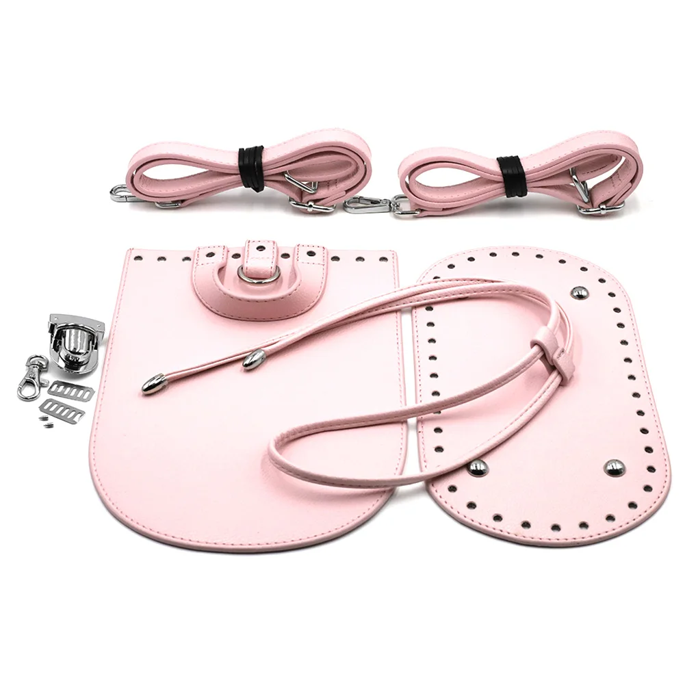Kit de reparación de bolsos DIY para adultos, conjunto de correa de hombro Base de ganchillo, mochilas, fabricación de carteras, suministros hechos