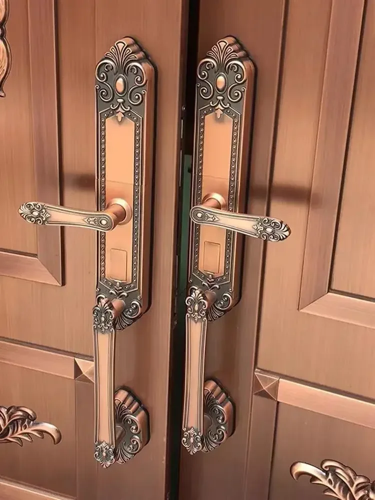 Luxury Villa Fingerprint Double Door Password Lock  Anti-Theft main  Electronic Smart