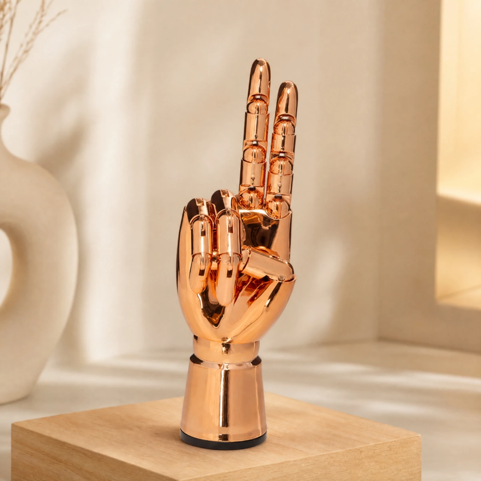 Electroplated Hand Mannequin Reflective Hand-Shaped Jewelry Display Bracelet Display Rack Sculptural Long-Lasting
