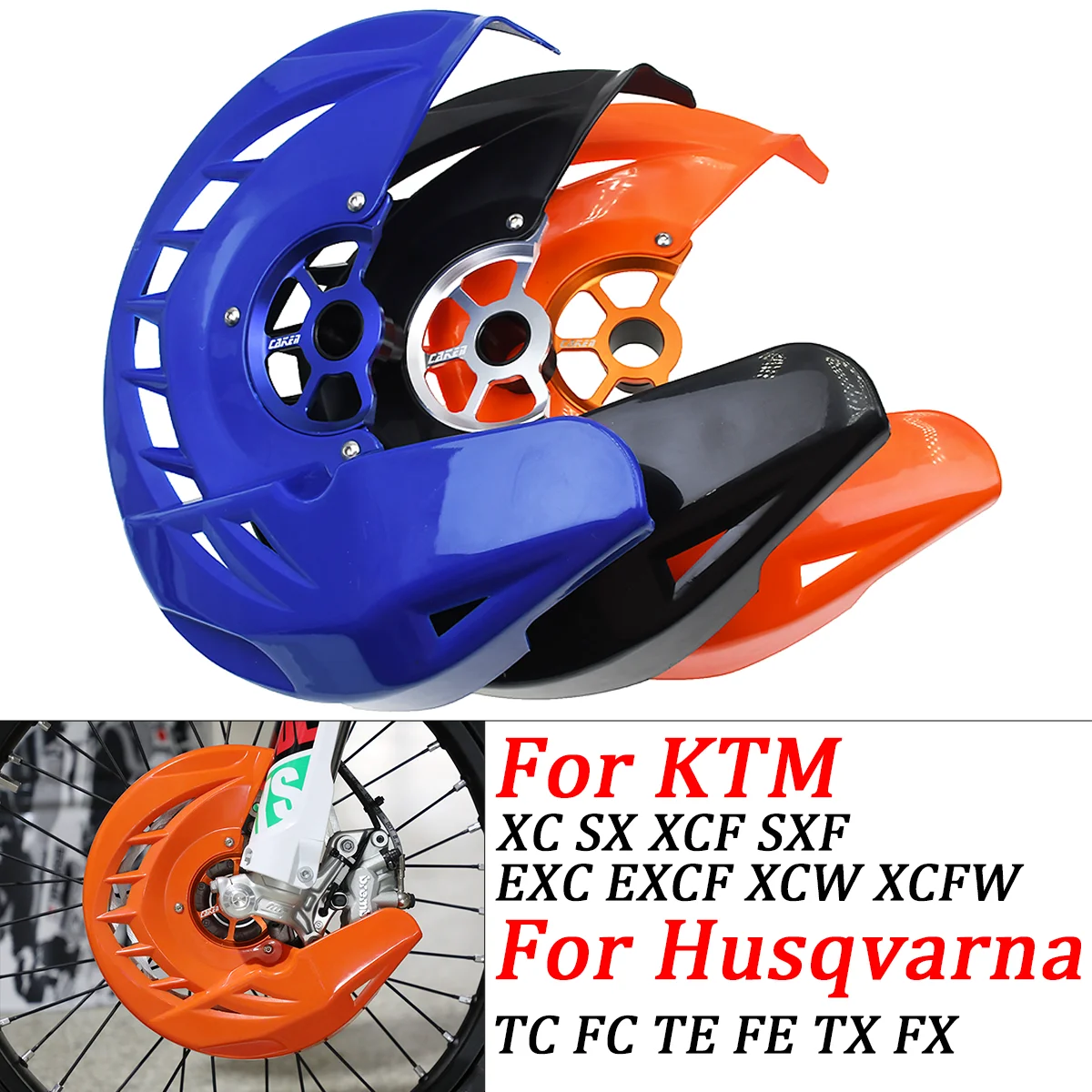 22mm 26mm Front Brake Disc Guard For KTM Husqvarna 125-400 450 530 SX SXF XC XCF EXC EXCF TC FC Motorcycle Brake Cover 2015-2022