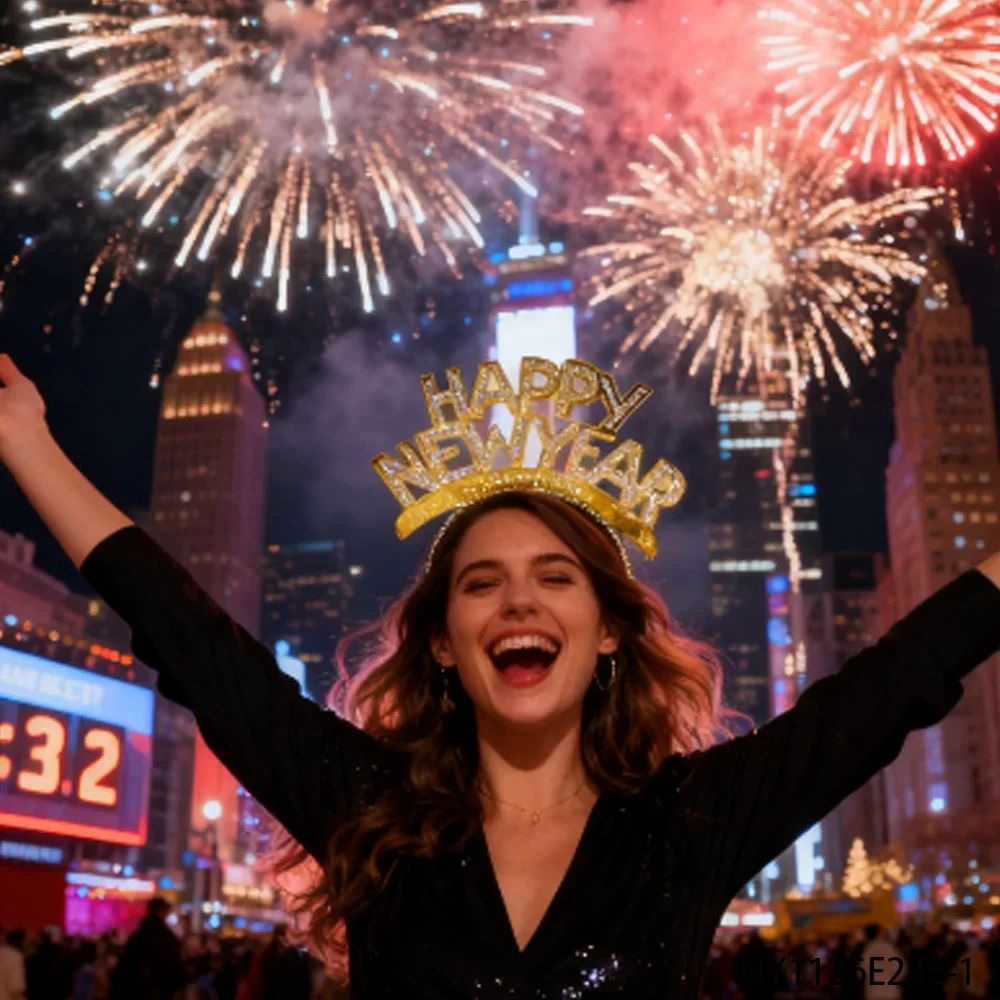 PESENAR  New Year headwear and hats: from sequined hats to Happy New Year headwear, adding a joyful atmosphere to the party