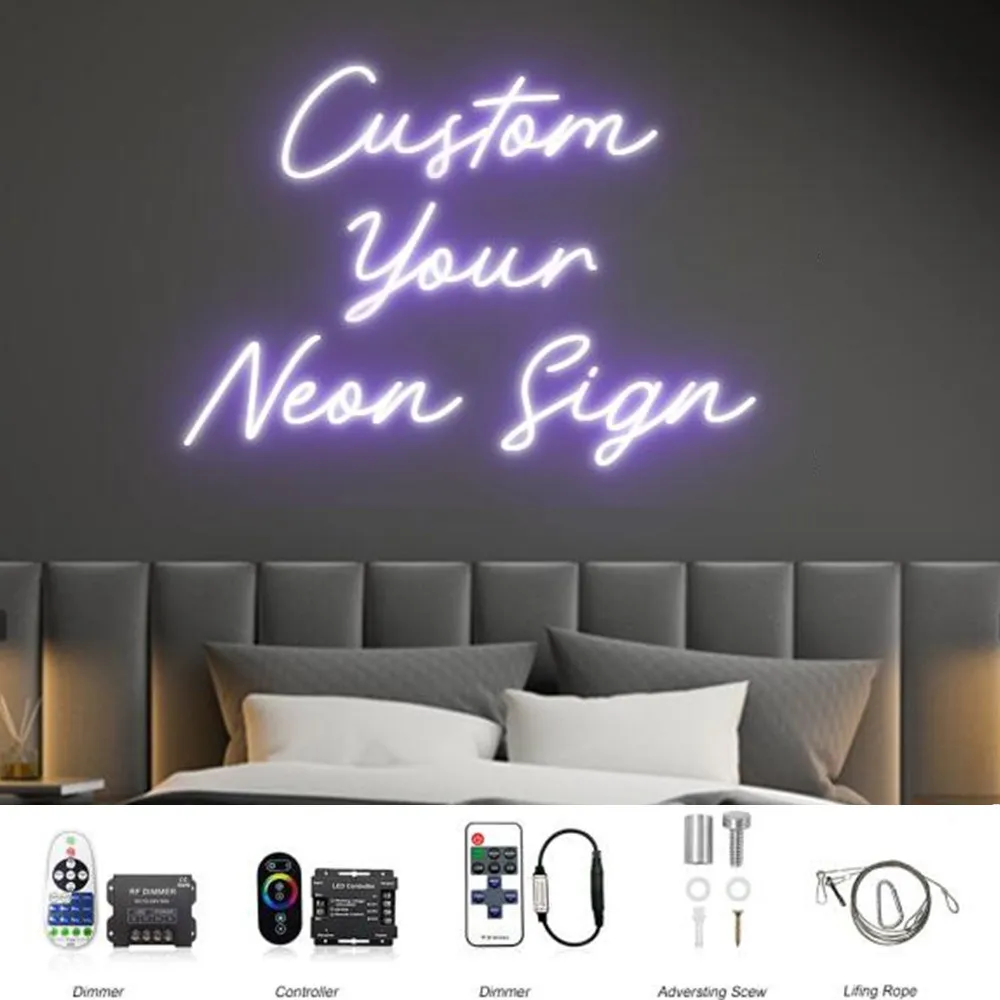 Custom Wedding Backdrop Neon Sign Wedding Gift Neon Sign Led Light Lamp Room Logo Decor Private Led Letters for Birthday Party