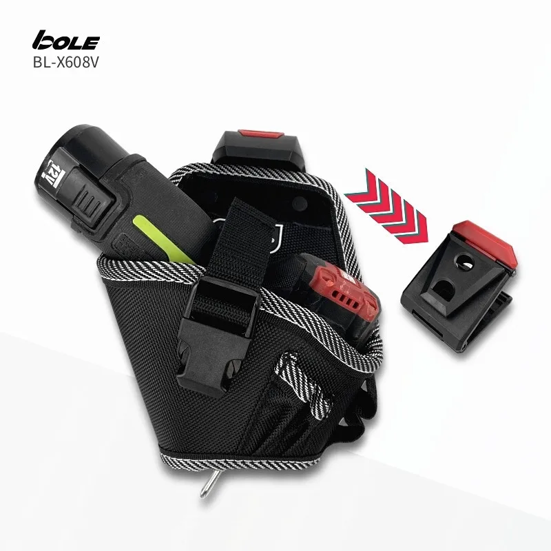BOLE Lithium Electric Drill 12V And Above General Portable Work Pocket Electric Wrench Tool Bag Quick Hanging Version