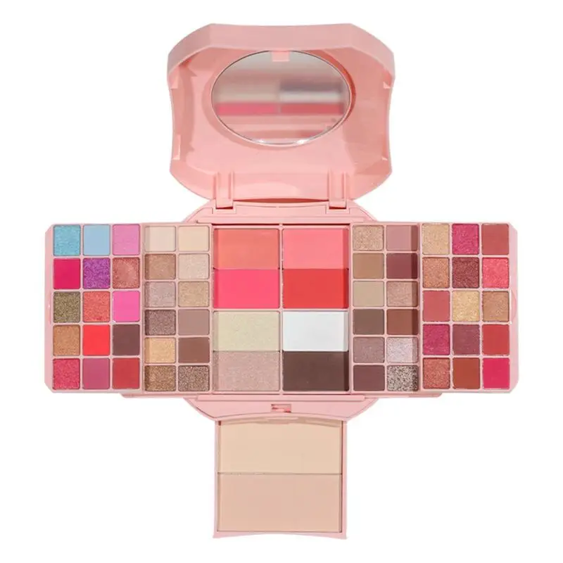 Palette de maquillage multicolore pour femme, kit complet tout-en-1, ensemble de maquillage pour filles, kit cadeau comprenant fard à barrage et poudre