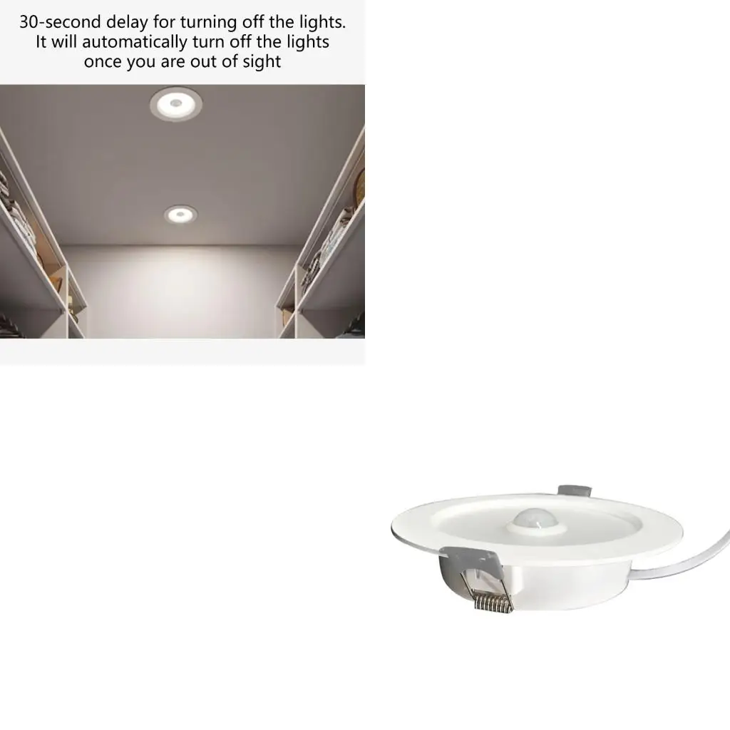  Dense Ir Transducer Downlight LED Sunlight 6500K Space Saving Plan Wall Ceiling Mount Telecommute Lighting