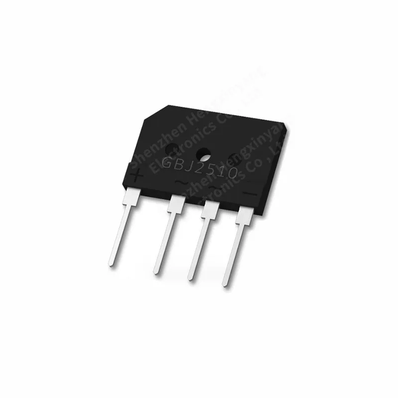 10PCS GBJ2510 rectifier GBJ package 25A1000V rectifier bridge stack