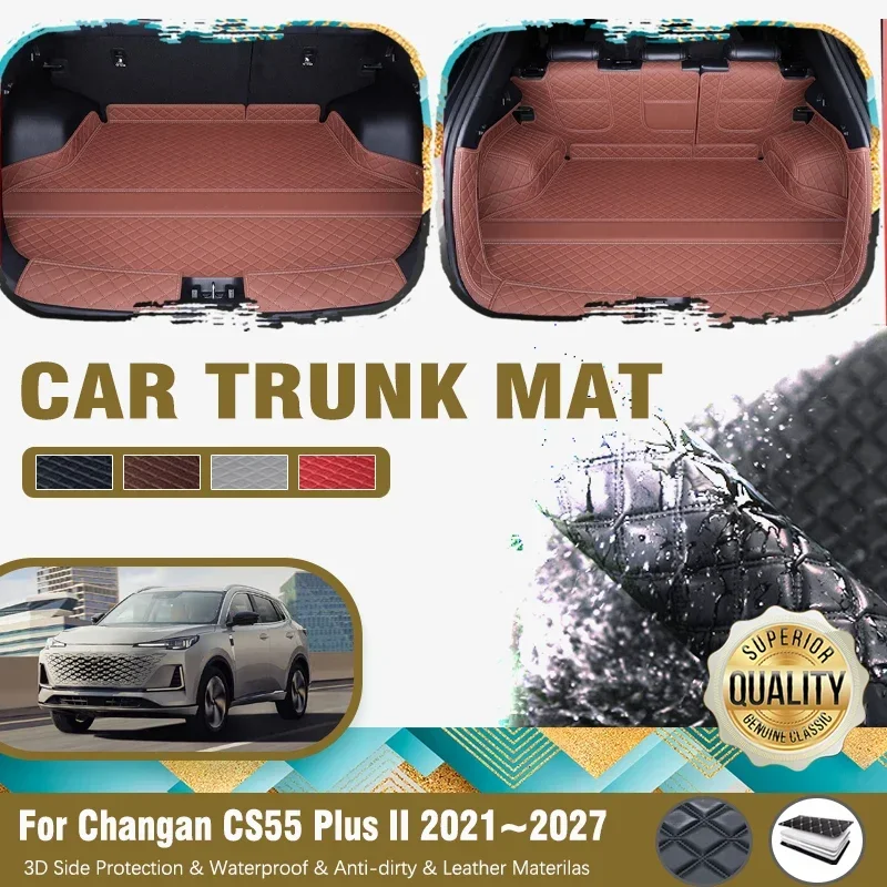 

Car Trunk Mats For Changan CS55 Plus II Nevo Q05 UNI-S 2021-2027 Anti-dirty Cover Storage Pad Cargo Liner Rugs Auto Accessories