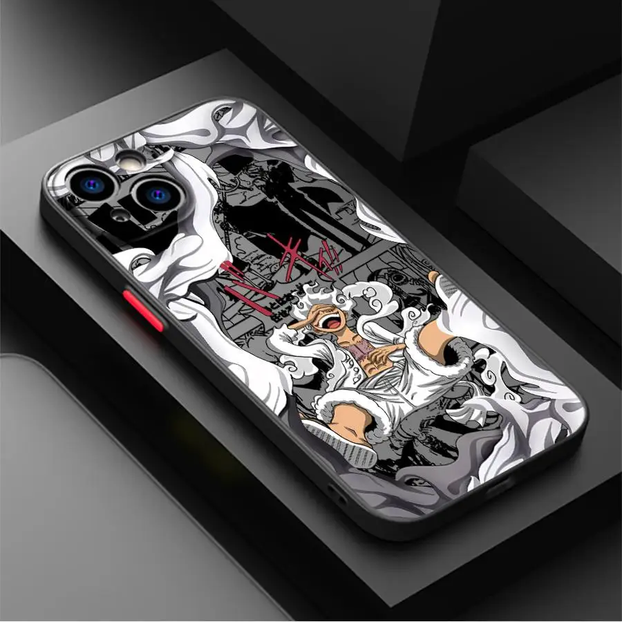 O-One Piece Luffy 5 Gear Case for iPhone 17 Pro Max 16 Plus 14 15 7 8 SE 11 XS XR Air 13 Mini 12 17e Funda Back Phone Cover view 3