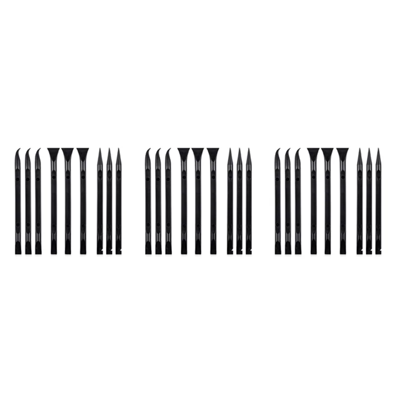 B50B-27 Stuks Plastic Schraper Tool Krasvrije Plastic Schraper Reiniging Pen Vormige Schraper Tool Multifunctionele Label Schraper