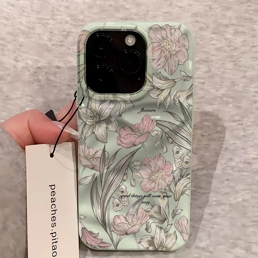 Eleganckie, estetyczne, modne  – Vintage Floral Pattern Soft Case recenzja i cena