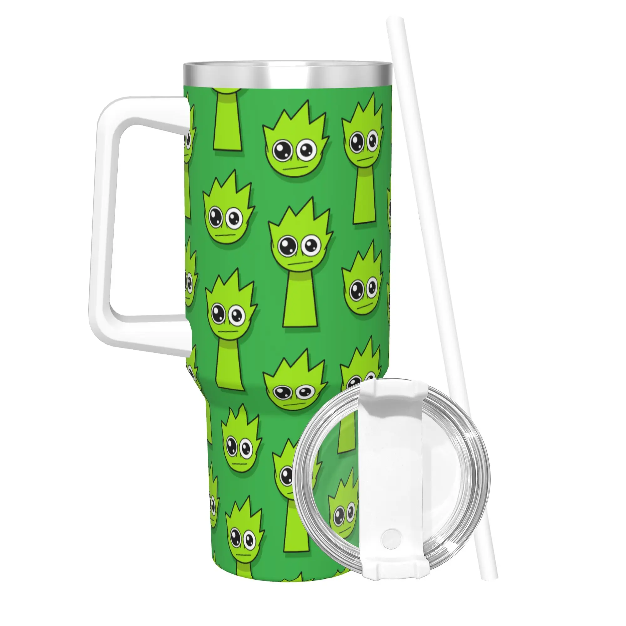 40OZ Stainless Steel Tumbler Cartoon Sprunki Game Thermal Cups  Portable Hot Drinks Car Mugs Travel Water Bottle