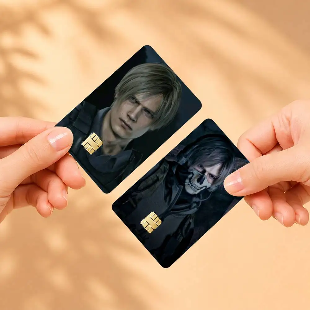 Game R-Resident E-Evil Requiem Leon Sticker Film Tape Skin for Credit Card Debit Card Waterproof Stickers