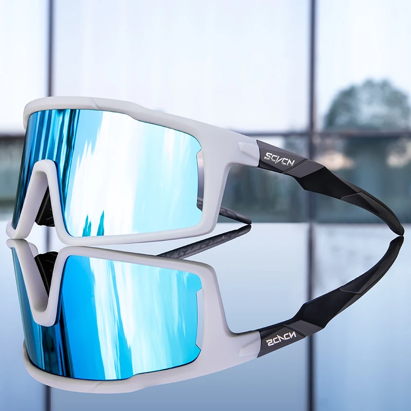 SCVCN Radfahren Brille Mann Radfahren Sonnenbrille UV400 Fahrrad Brillen Outdoor Fahrrad Brille Frau Dunkle Brille Sport MTB Okulare