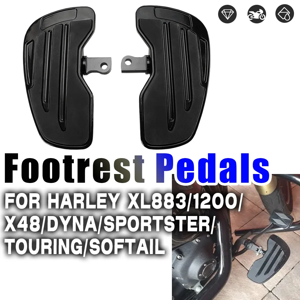 

For Harley Dyna Touring 1200 XL883 Motorcycl Foot Rest Pedal Male Mount Foot Pegs Footrests Driver Anti-Slip Footpegs
