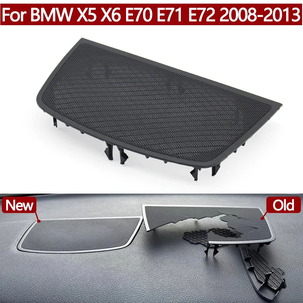 E70 E71 E72 Car Central Control Speaker Cover Grille Front Dashboard Loudspeaker Cover For BMW X5 X6 2008-2013 51457161796