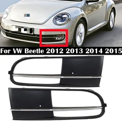 Front Bumper Grille Fog Light Cover For Volkswagen Beetle 2012 2013 2014 2015 2016 2017 Black & Chrome Car-Stying