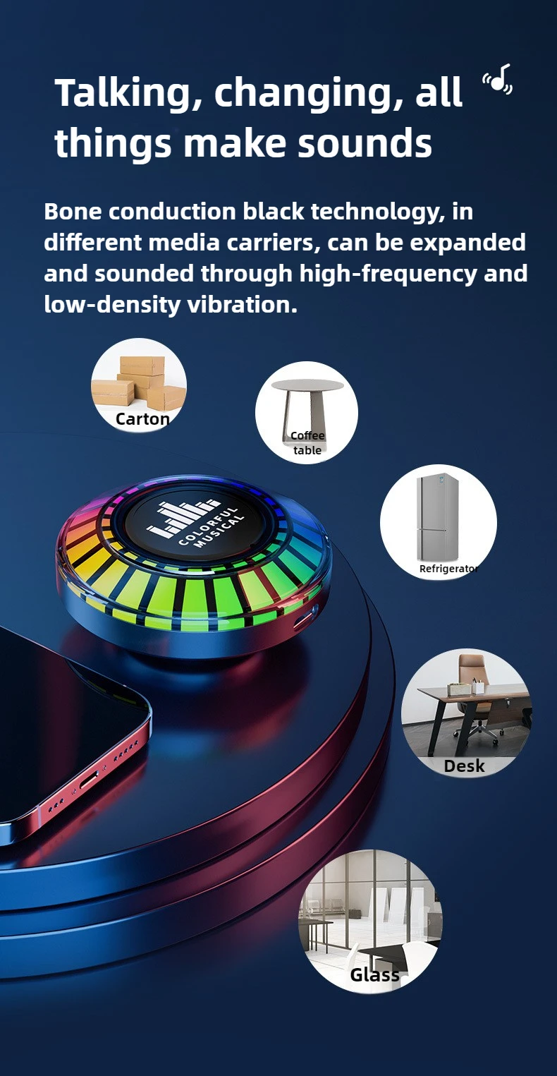 블루투스 골전도 스피커 LED 분위기 조명이 있는 무선 - Smart Home Bone 리뷰 및 가격