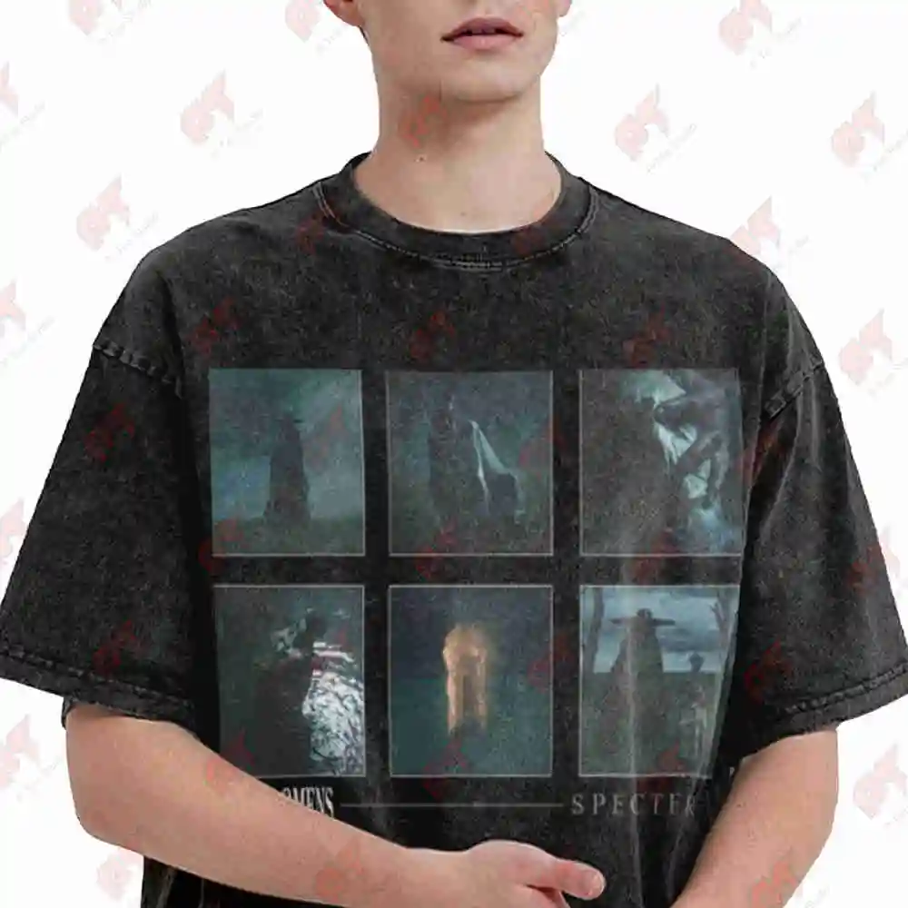 Bad Omens Specter Slideshow Vintage Washed Tee Pure Cotton T-Shirt