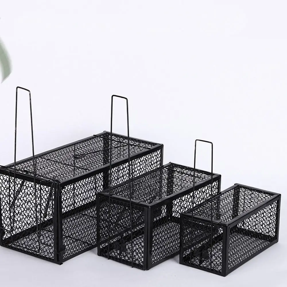 Self-locking Trap Catcher Mouse Rat Bait Mice Live Box Mice Trap Cage Household Mouse Catcher  Animal Control Hamster Iron Cage