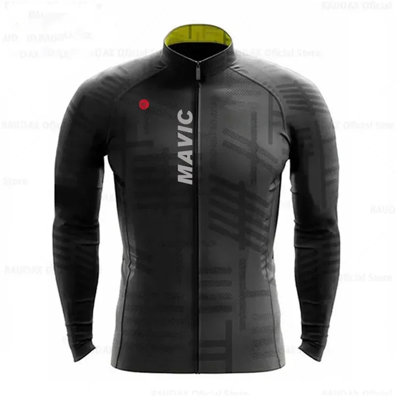 2024 Rx Mavic Men\'s Spring and Autumn Cycling Team Long Sleeve Bike Wear Premium Mountain bike Mountain Bike Bib Sportswear