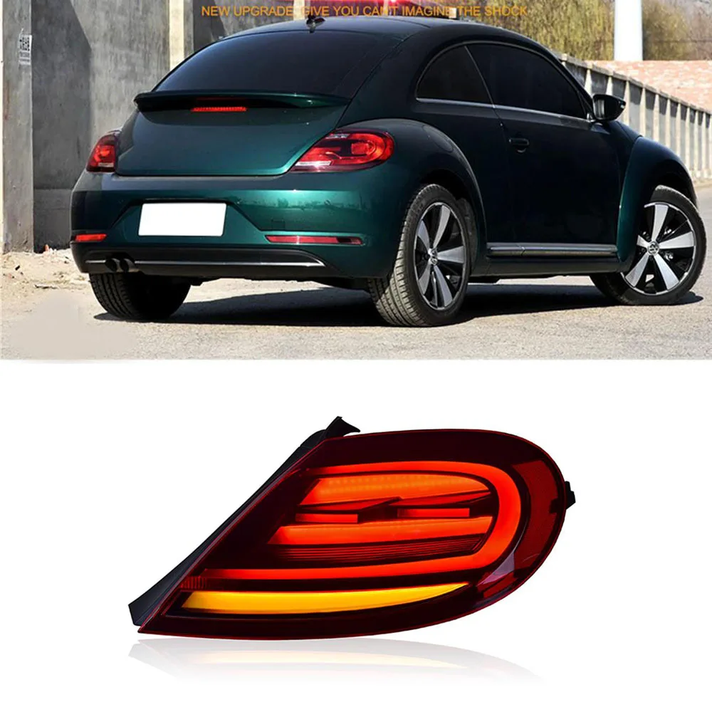 

For 12-19 Volkswagen Beetle LED Taillight Assembly Modification LED Running Horse Flow Light Dynamic LED Tail Light