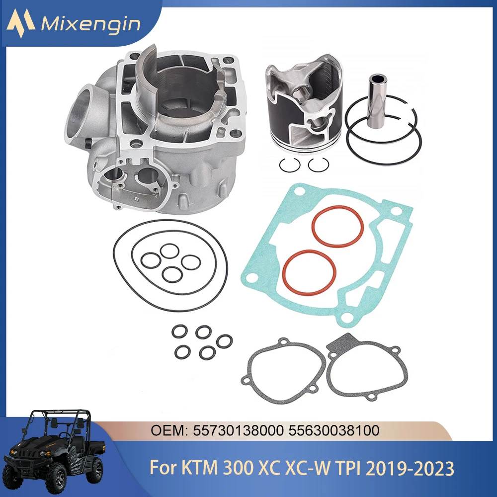 Motorcycle Engine Cylinder Kit W/Piston Gasket Kit 72mm For KTM 300 EXC XC XC-W TPI US EXC300 TE SX 2019-2022 55730138000