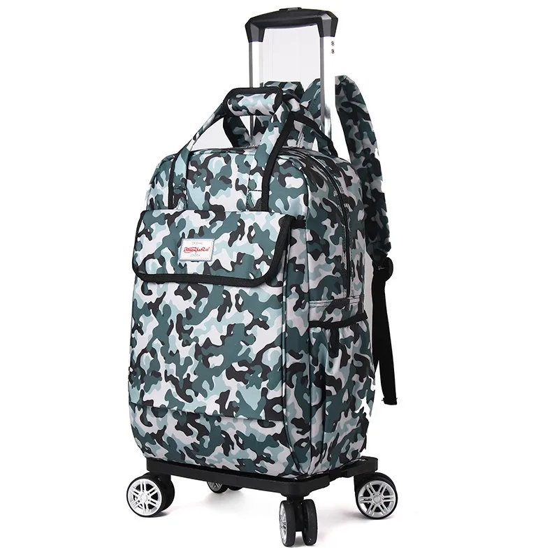 Impressão impermeável Rod Bag, Universal Wheel Bagagem, Livable e Backable Rod, 2024