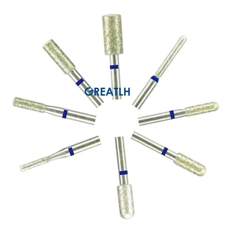 GREATLH 10 قطعة/المجموعة أزيز ماس الأسنان الحفر اسطوانة الأزيز HP الأسنان الملمع لوازم طب الأسنان #6