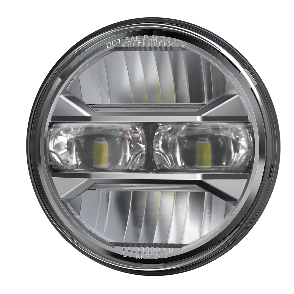 Motorfiets 5.75 Inch LED Koplamp Projector Angel Eyes H4 5 3/4 "Koplamp DRL Richtingaanwijzer Voor Harley Sportster Dyna ijzer 883