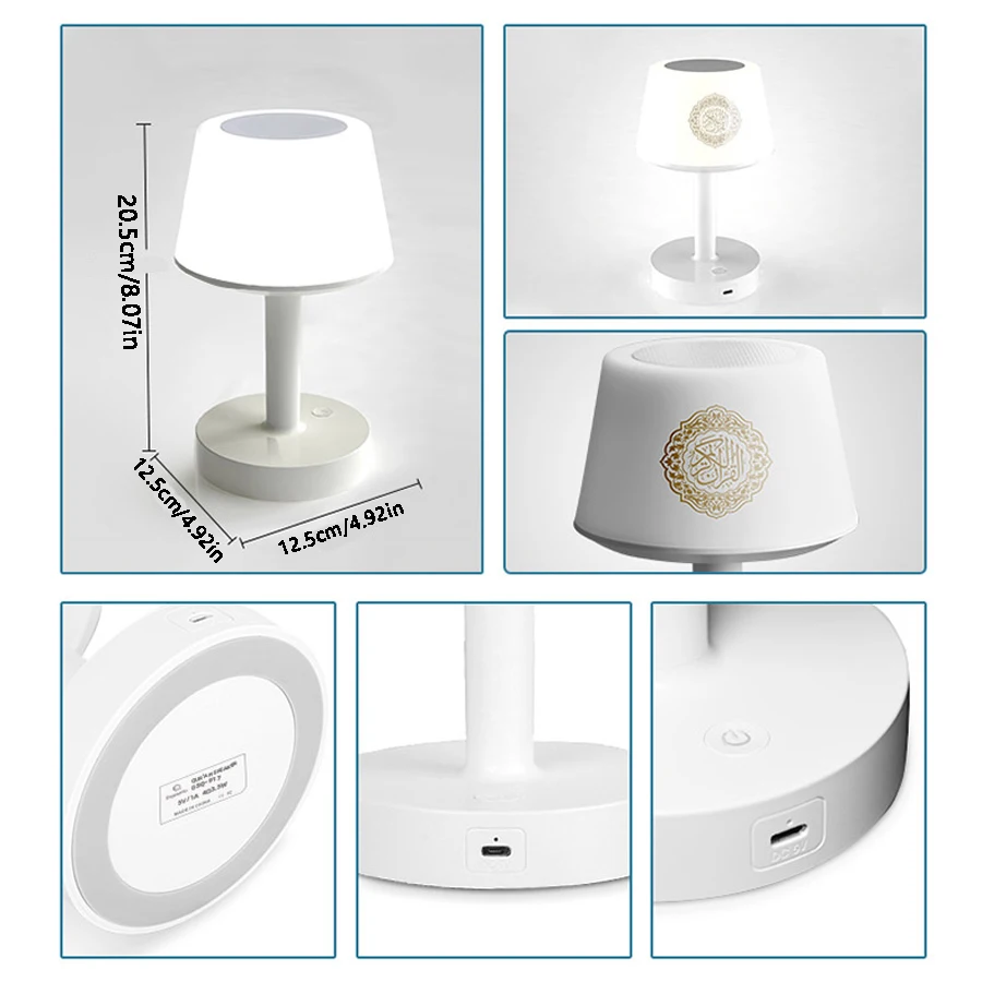 مشرق ليلة ضوء مصباح القرآن أذان مسلم القرآن المقدس سمّاعات بلوتوث المحمولة صندوق الصوت الموسيقى اللاسلكية Bocina Mp3 Caixa De Som