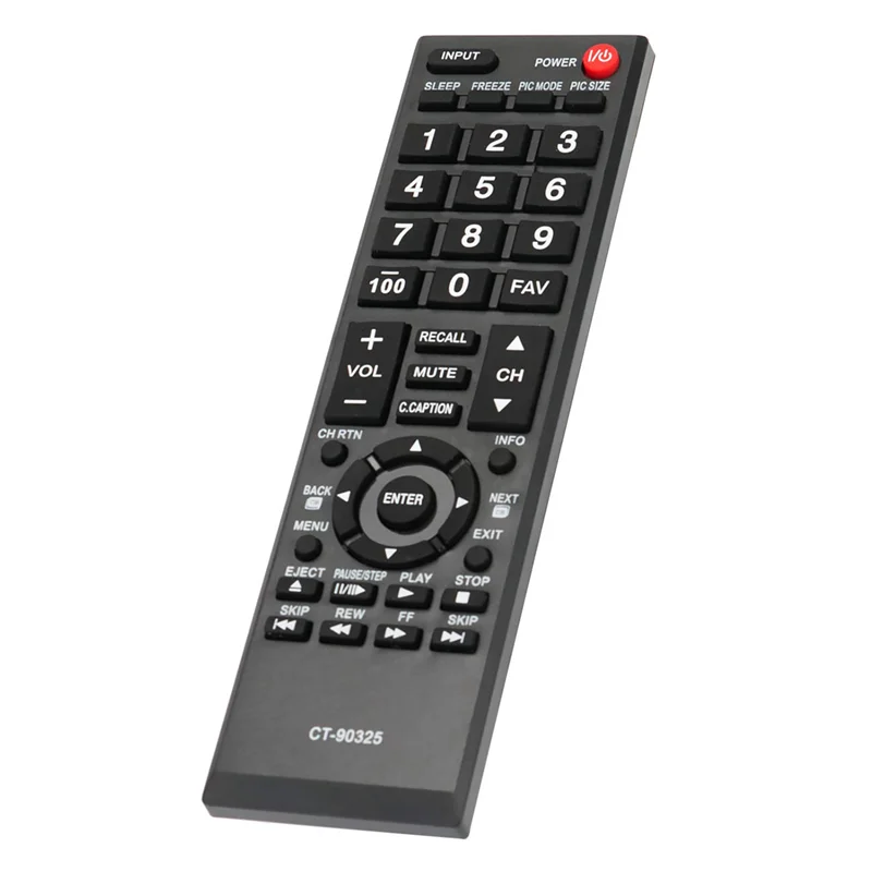 

High Quality-CT-90325 Remote Control Replace For Toshiba TV 55S41U 32C100U1/2 32DT1U 55HT1 55G310U 19AV600U 22SL400U 24SL410U 26