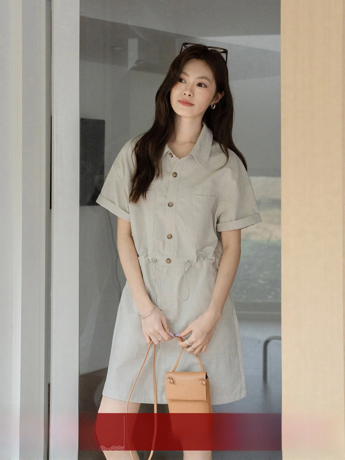MoZao 한국 스타일 시스루 원피스: 여름철 슬림한 실루엣을 완성하는 핵심 아이템