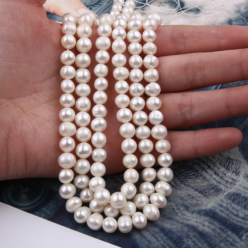 Esiyni Natural Freshwater Pearl Bead Are Suitable DIY Necklaces Bracelet Earring Jewelry Making Wedding Accessories Holiday Gift