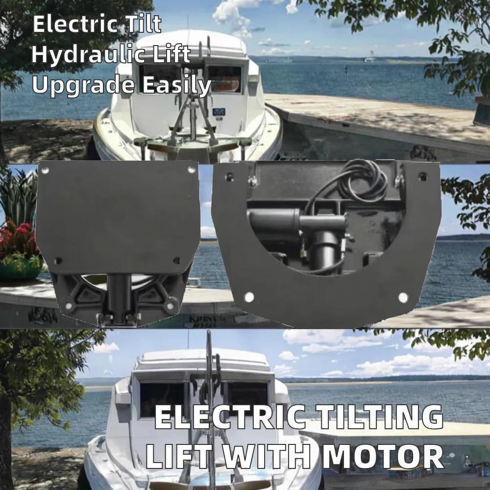 All-New Upgraded Electric Tilting Lift With Advanced Hydraulic And Outboard Motor Condition New