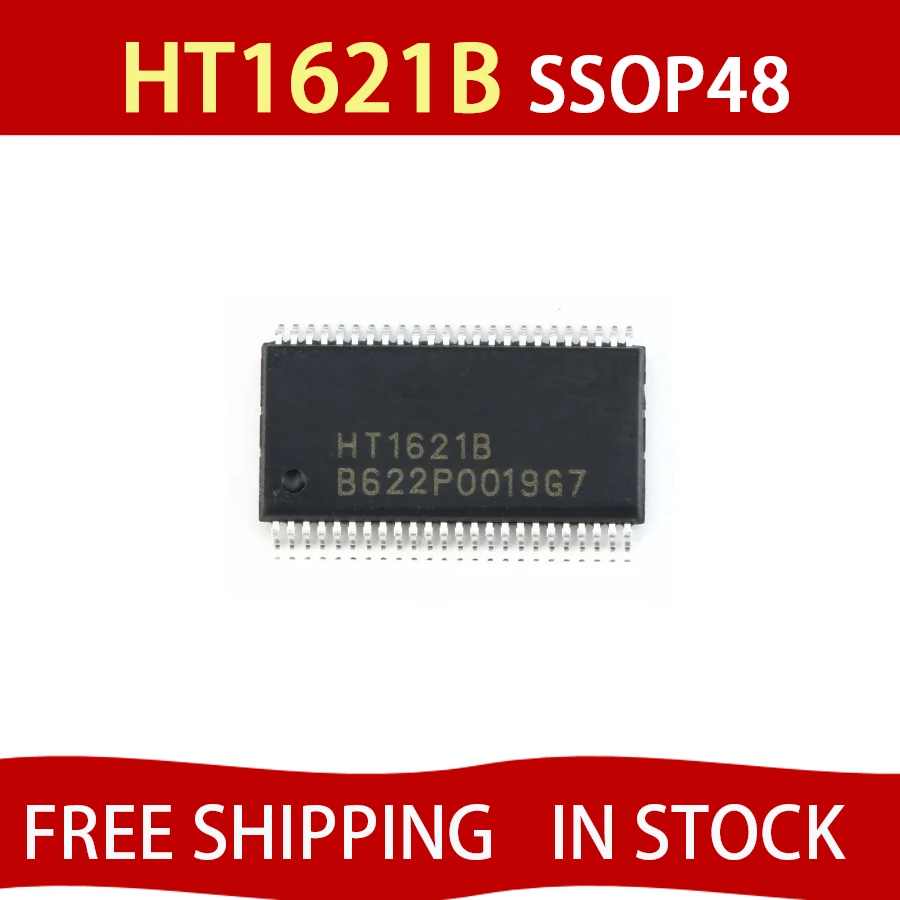 10pcs HT1621B SSOP-48 HT1621 SSOP48 1621B SSOP RAM Mapping 32x4 LCD Controller for I/O MCU IC