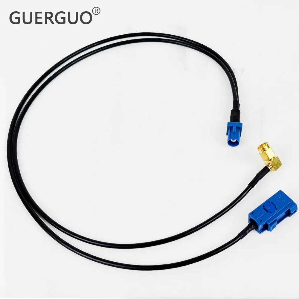 Fakra C to SMA Male Y Type Splitter RF Coaxial RG174 Cable Pigtail Car Navigation GPS Antenna Extension Cable for Android Device