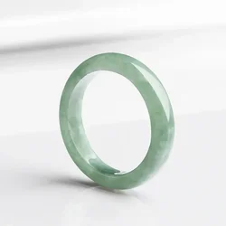 Burmese Jade Rings for Women Accessories Emerald Gifts Amulets Natural Jewelry Charm Amulet Designer Green Jadeite Gift Charms