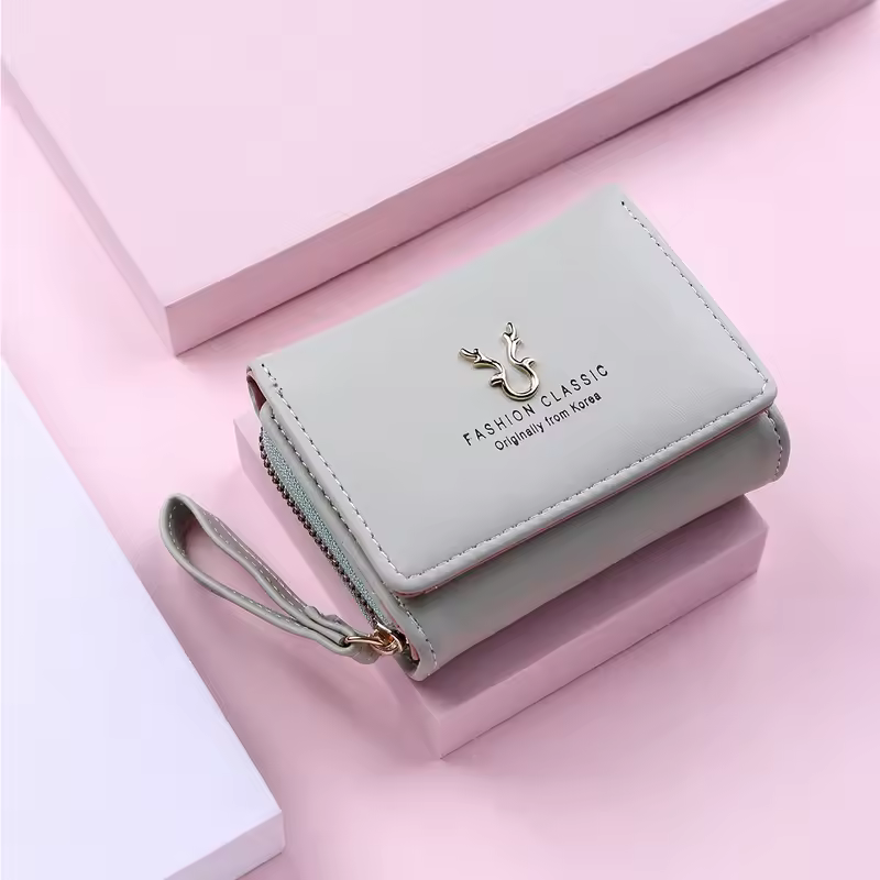 Luxury Brand Women's Small Wallet Female Card Holder Short Wallets with Coin Purse for Woman Ladies PU Leather Hasp Mini Clutch - Image 8