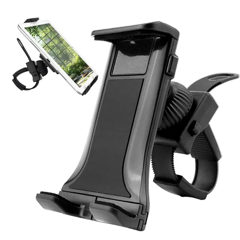 Indoor Cycling Phone Holder Gym Cycling Handlebar Tablet Mount Holder 360 Degree Rotation Phone Stand Fitness Equipment For Golf