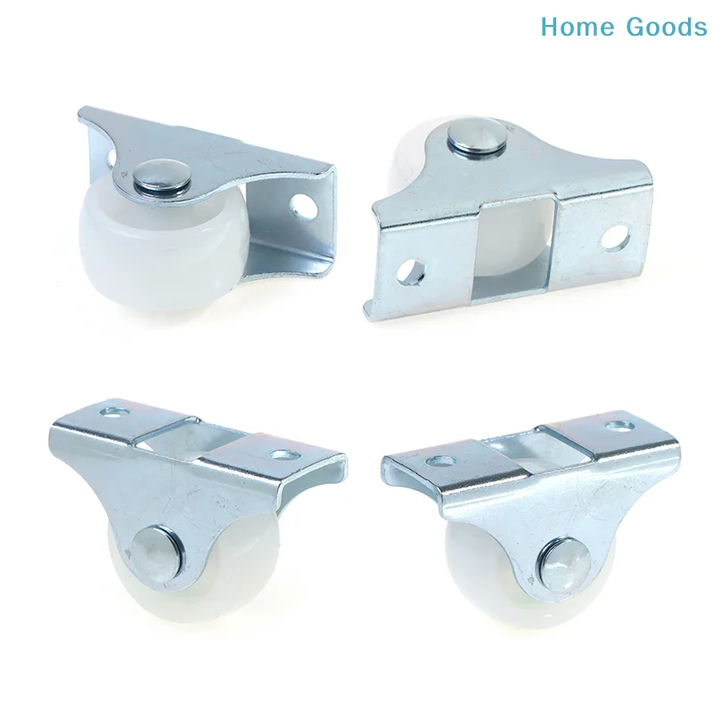 preferred4pcs 1 Inch Drawer Wheel Plastic Directional Caster Guide Furniture Small Pulleyproduct