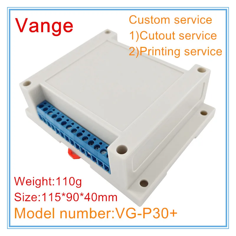 Vange terminal block control box 115*90*40mm ABS plastic instrument case PLC enclosure