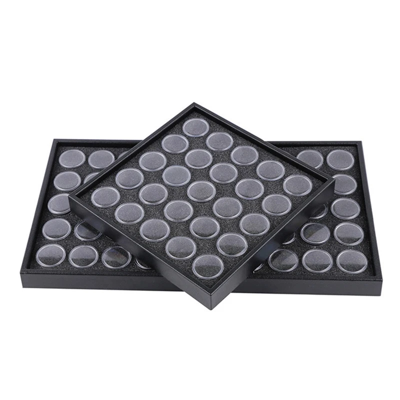 

Empty 25/50 Space Nail Art Powder Gems Rhinestone Storage Container Case Box Plate Manicure Tool diamond box wholesale