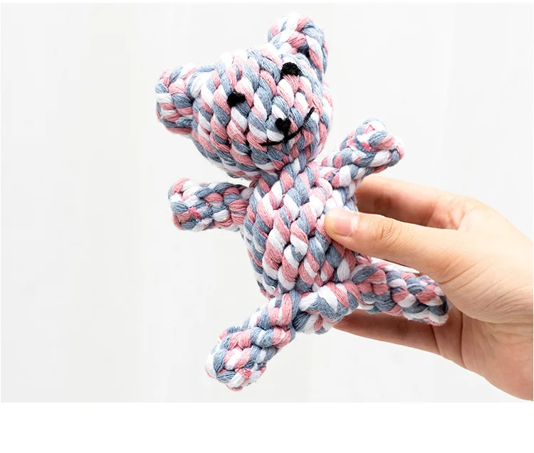 1 Stück Bissfestes Hundespielzeug für Kleine Hunde, Zahnreinigungsspielzeug, Welpen-Seilball, Spielzeug für Hunde und Haustiere – Detail 9