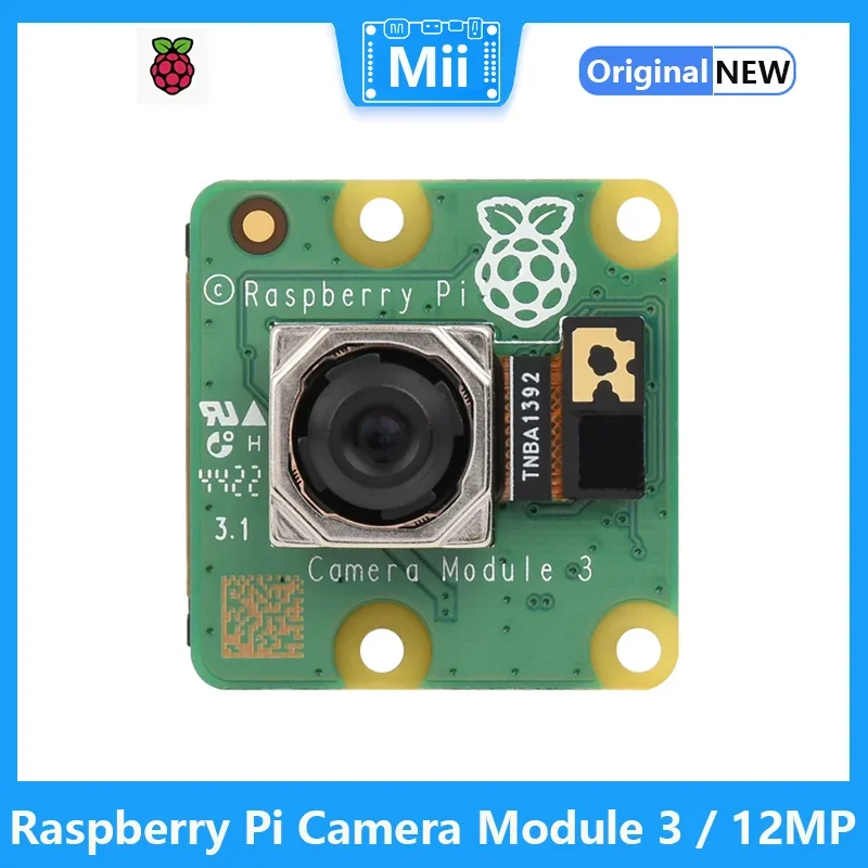 

Модуль камеры Raspberry Pi 3, высокое разрешение 12 МП, автофокус, датчик IMX708, высокая детализация, реалистичное изображение