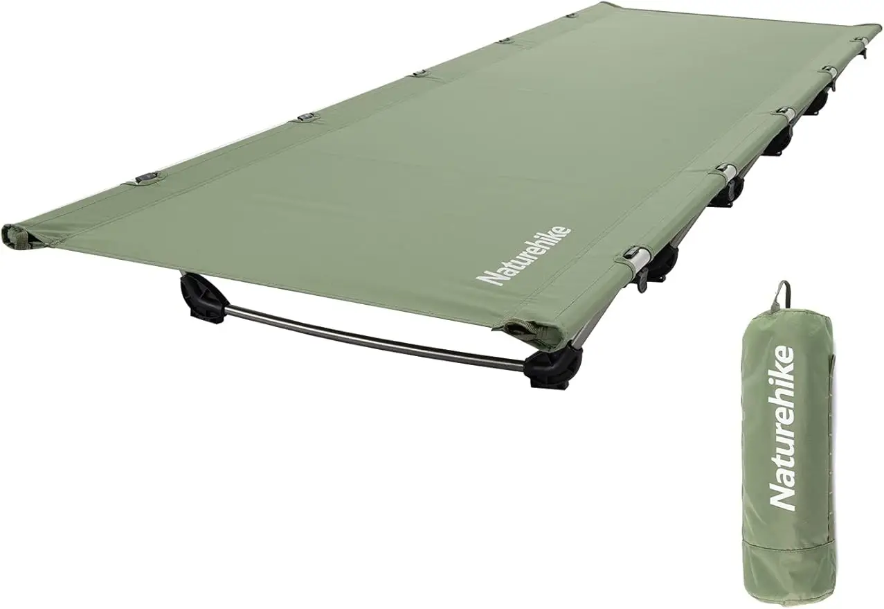 

Camping Cot, Ultralight Folding Backpacking Cot, 60-Second Easy Set-Up, Supports 330lbs, Portable Camping